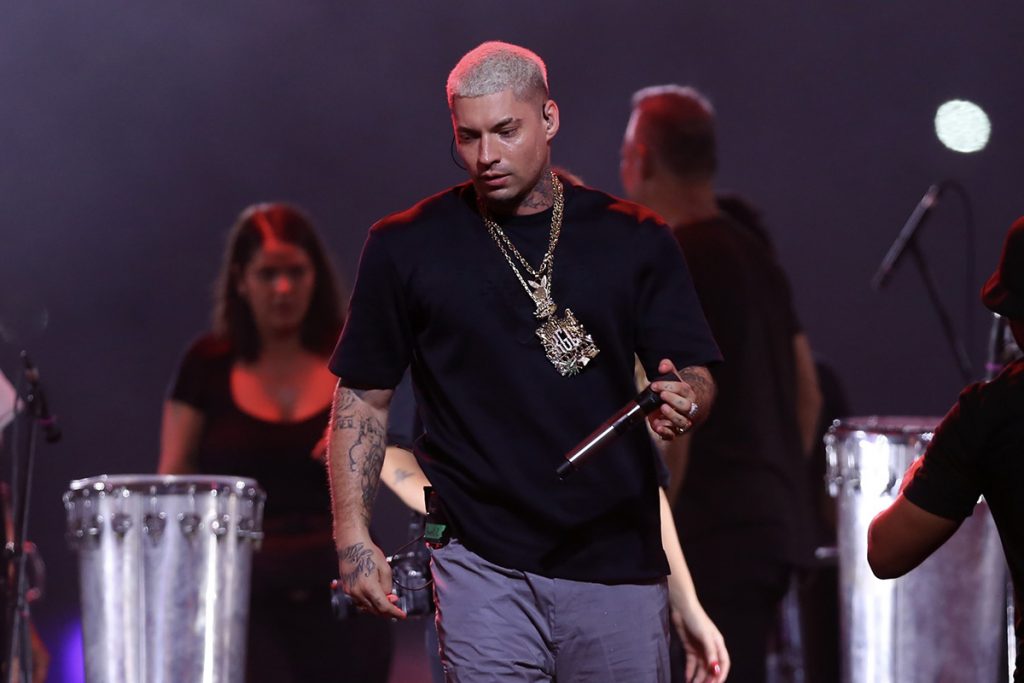 Felipe Ret fez uma participação no show