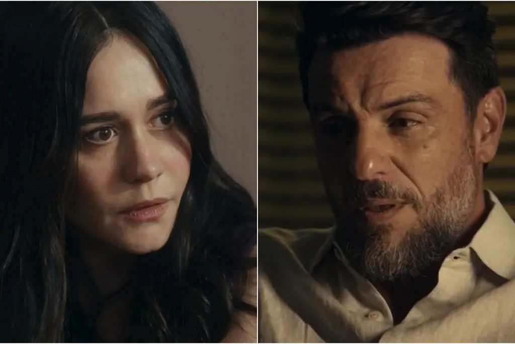 Guida (Alessandra Negrini) e Moretti (Rodrigo Lombardi) em Travessia