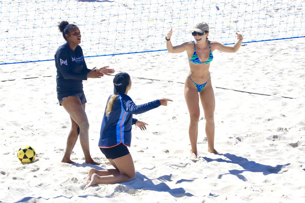 Jade também aproveitou o dia para se exercitar