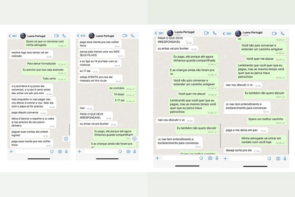 Pedro Scooby mostra conversa no Whatsapp com Luana Piovani