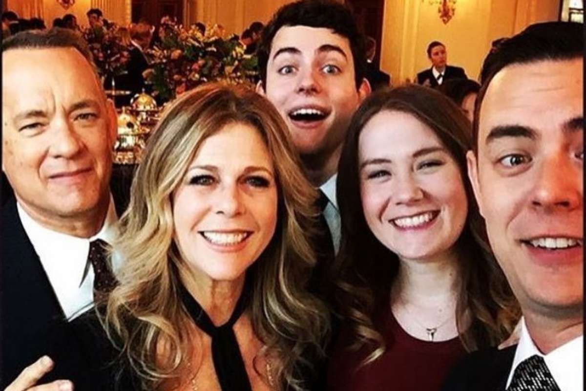 Tom Hanks e sua família