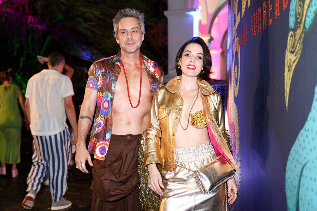 O casal posou para muitas fotos