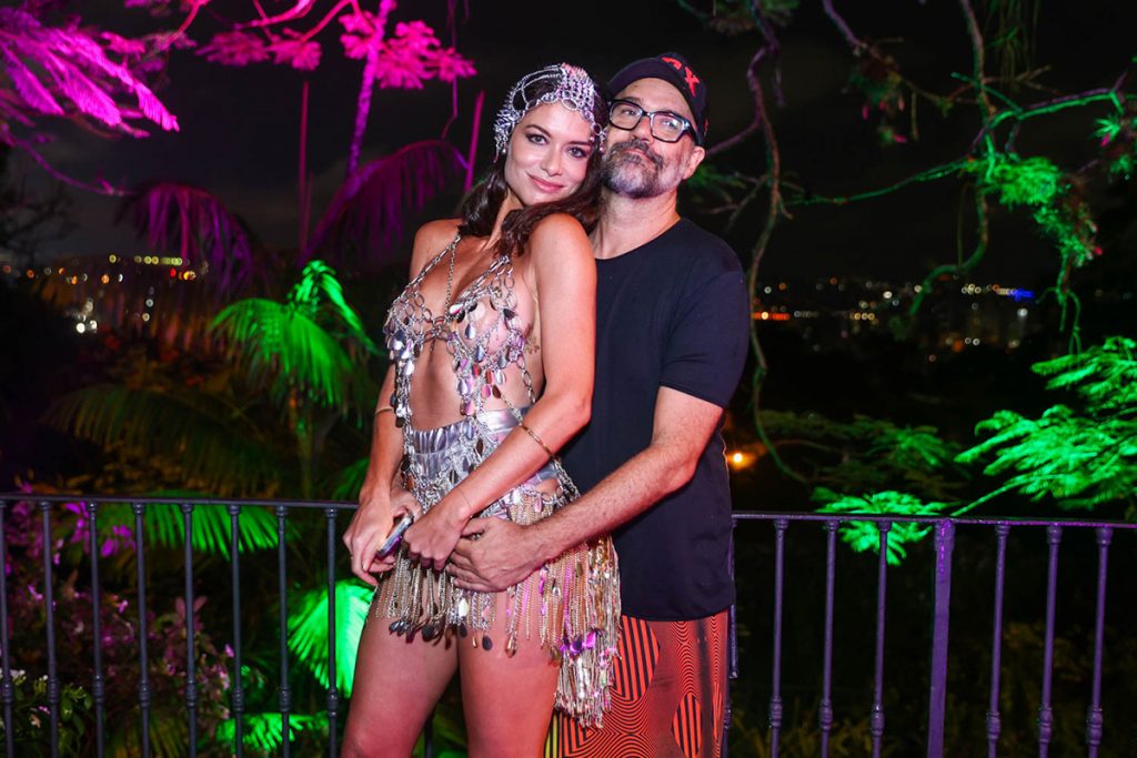 Alinne Moraes com o marido Mauro Lima
