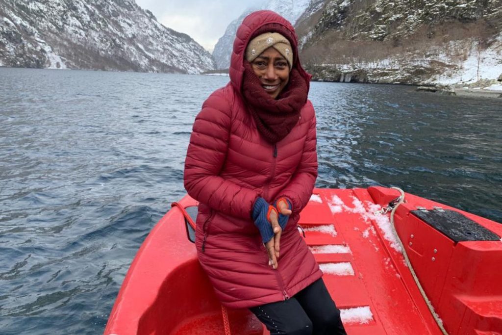 Glória Maria mostra o rigoroso inverno da Noruega
