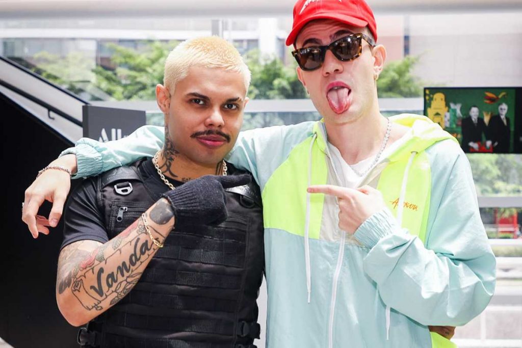 Leo Picon e Geanni Albertoni curtindo Bloco da Favorita em São Paulo