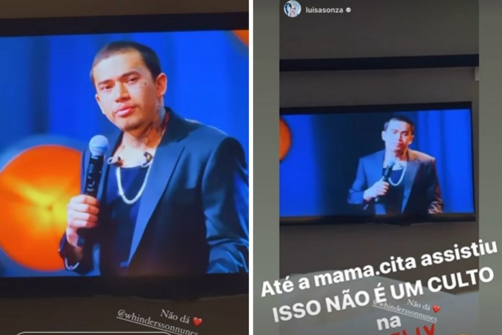 Luísa Sonza assiste show de Whindersson na Netflix