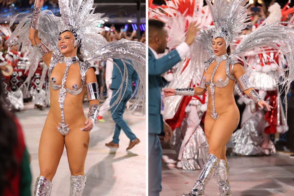 Paolla Oliveira brilhou no desfile da Grande Rio