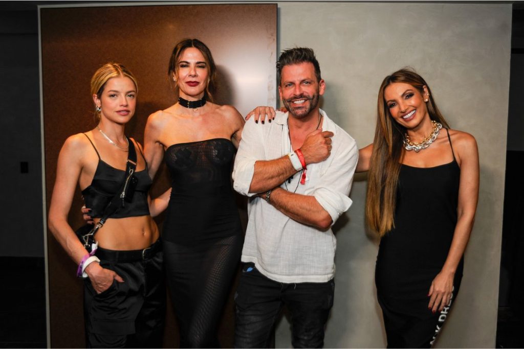 Agatha Moreira, Luciana Gimenez, Henri Castelli e Patrícia Poeta