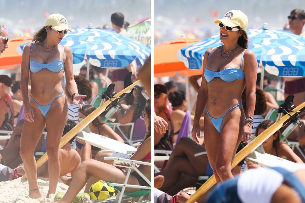 flávia alessandra na praia