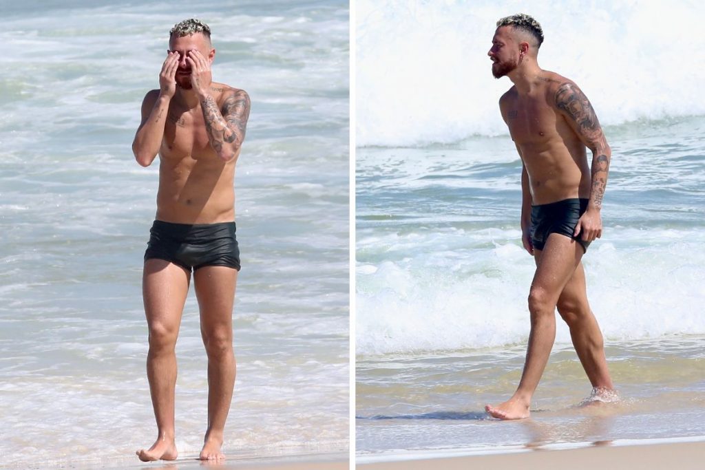 Fred Bruno na praia da Barra da Tijuca