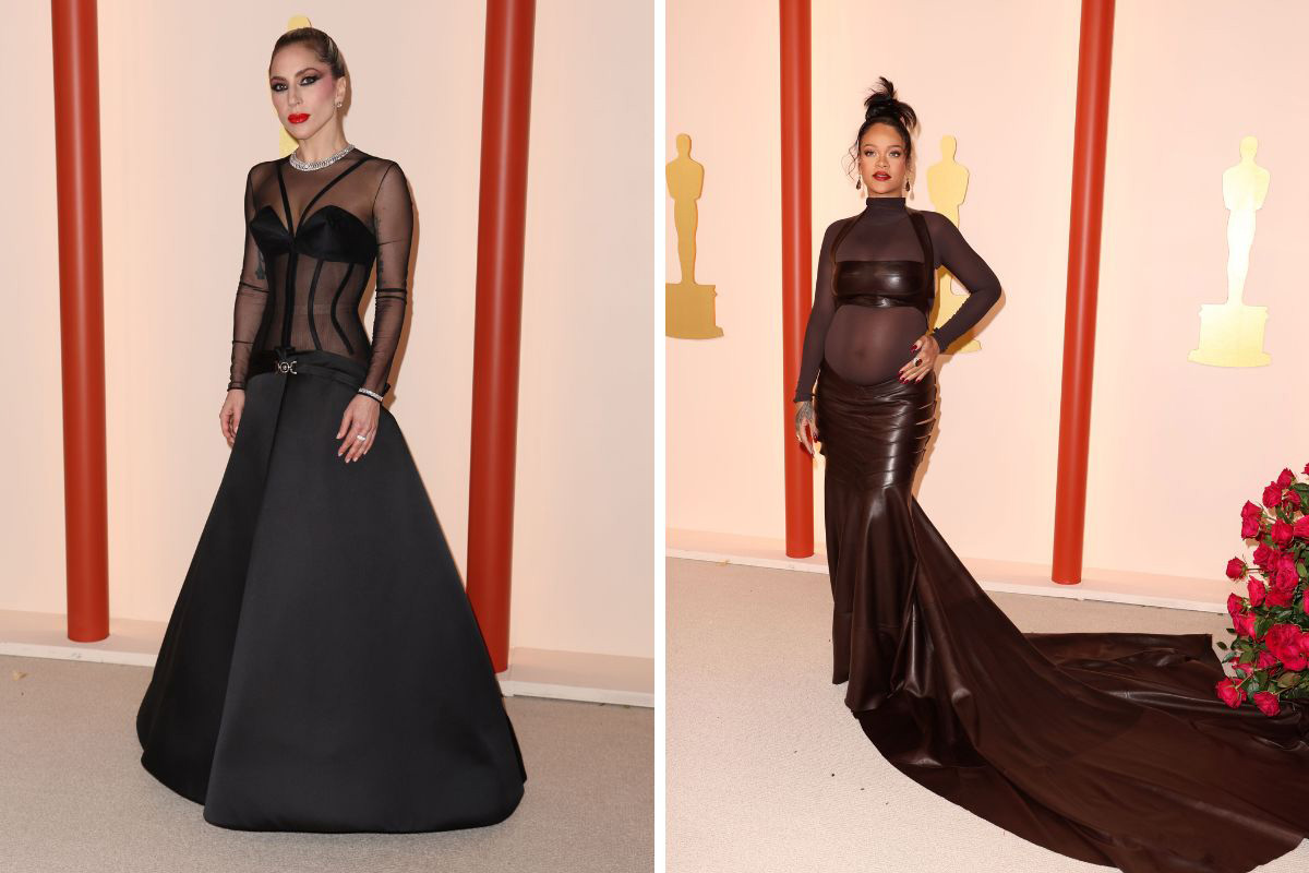 Fotomontagem Lady Gaga e Rihanna no Oscar