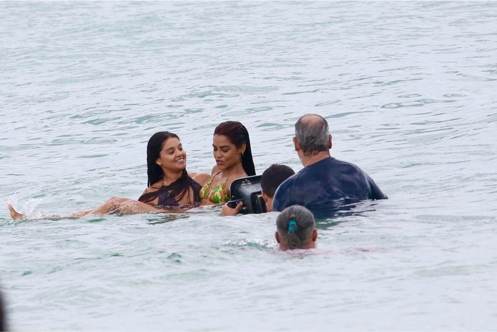 lucy alves gravando travessia