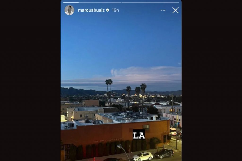 Marcus Buaiz mostrou que está em Los Angeles