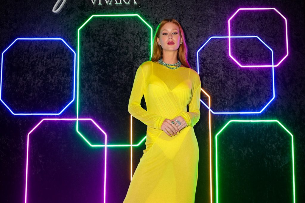 Marina Ruy Barbosa usou um look transparente