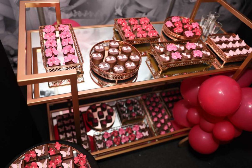 Doces da festa de aniversário de Virginia Fonseca