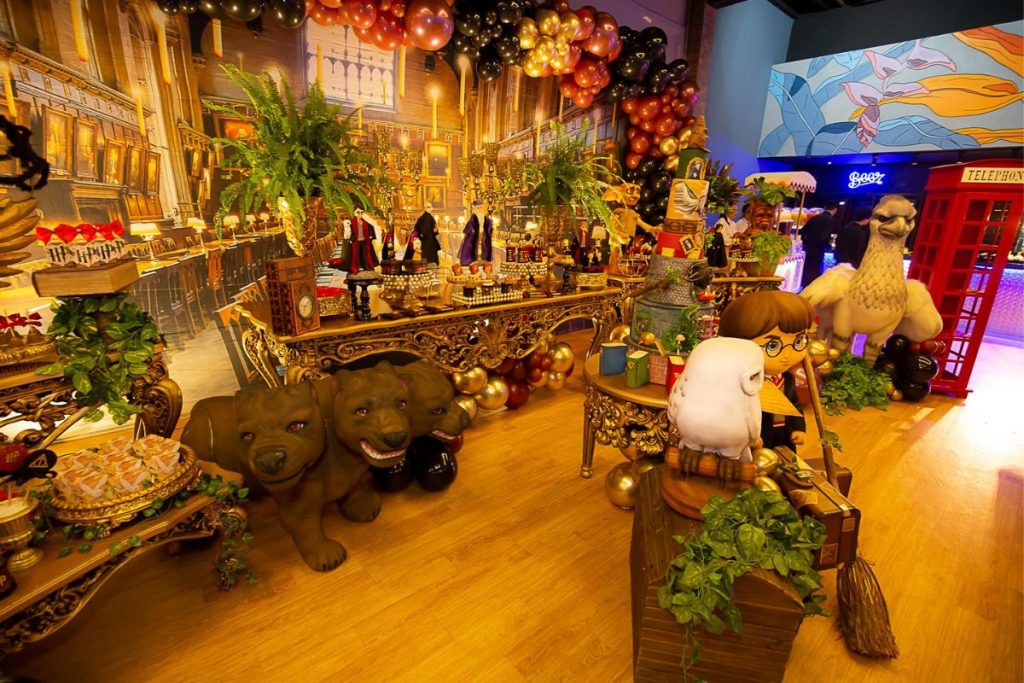 Decoração da festa de tema Harry Potter