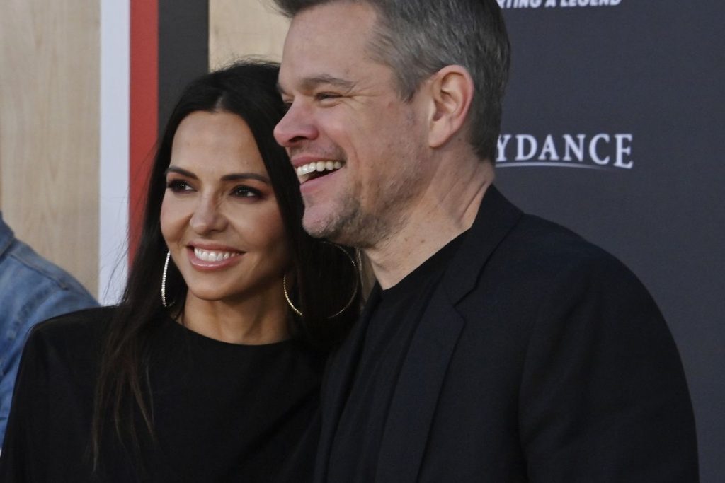 Matt Damon com a esposa Luciana Barroso 