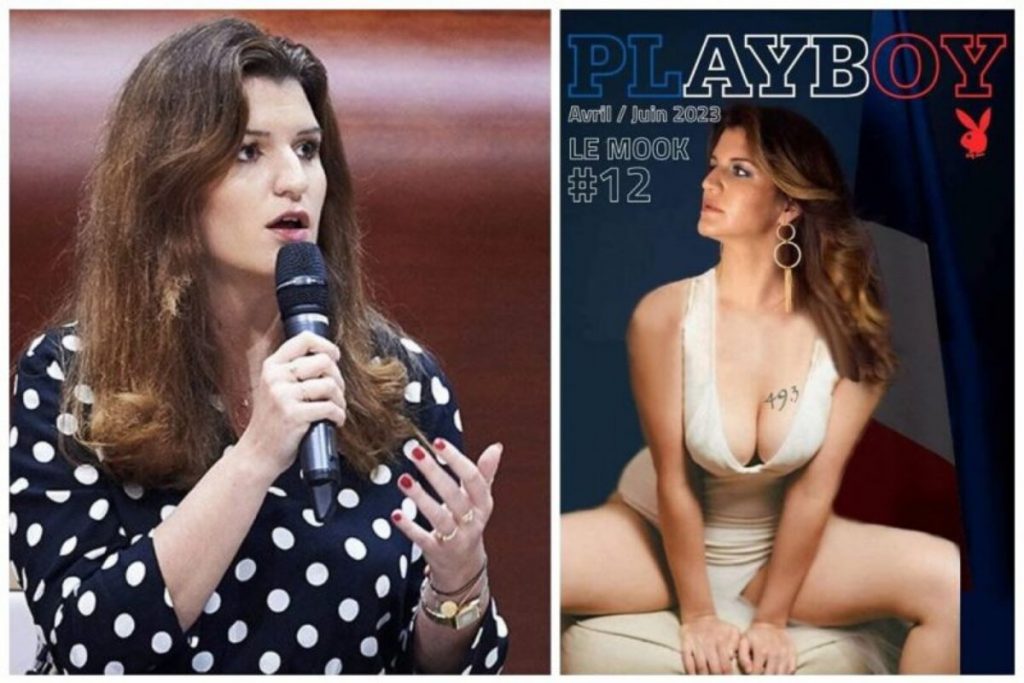 Ministra francesa Marlène Schiappa capa da Playboy