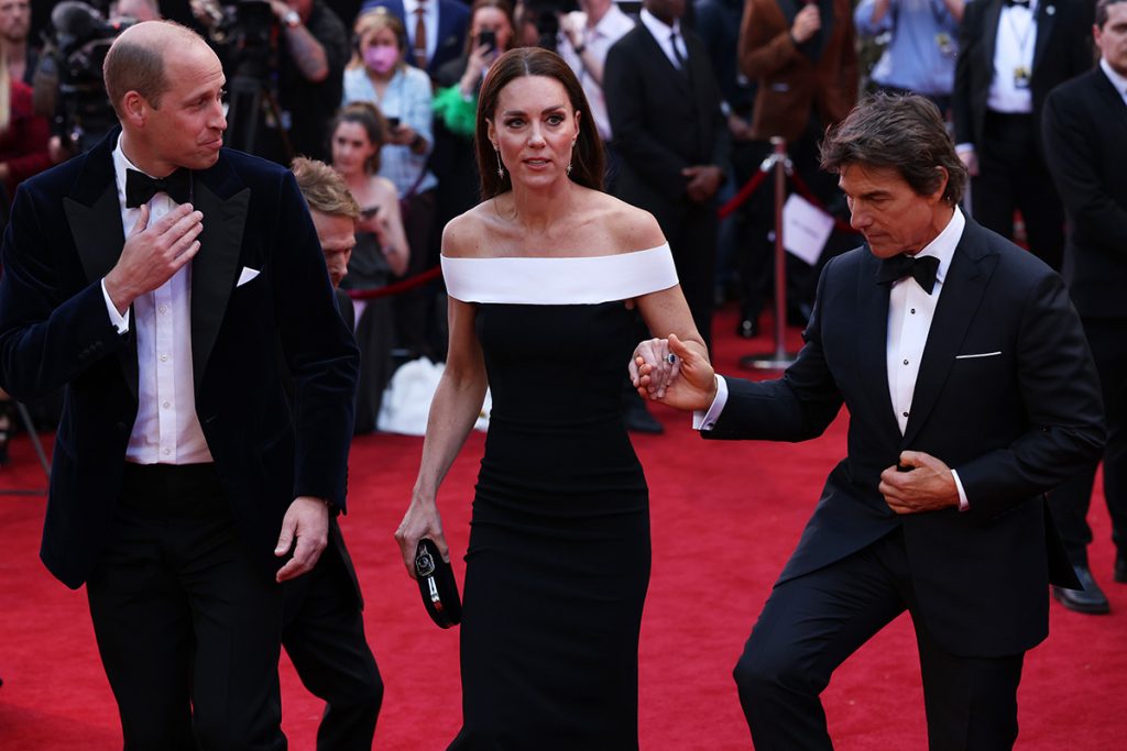 Príncipe William, Kate Middleton e Tom Cruise