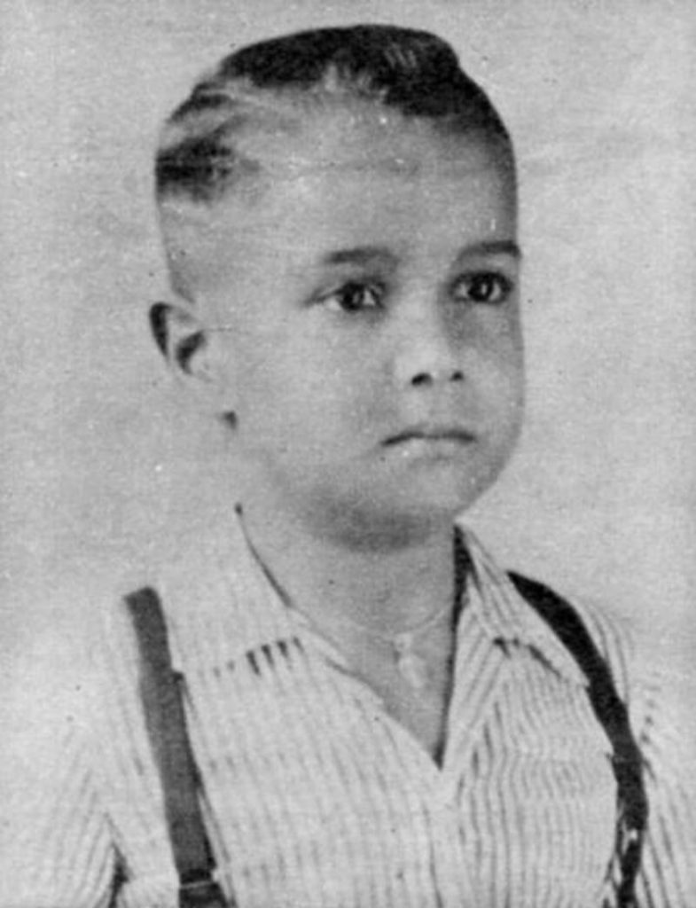 Roberto Carlos na infância 