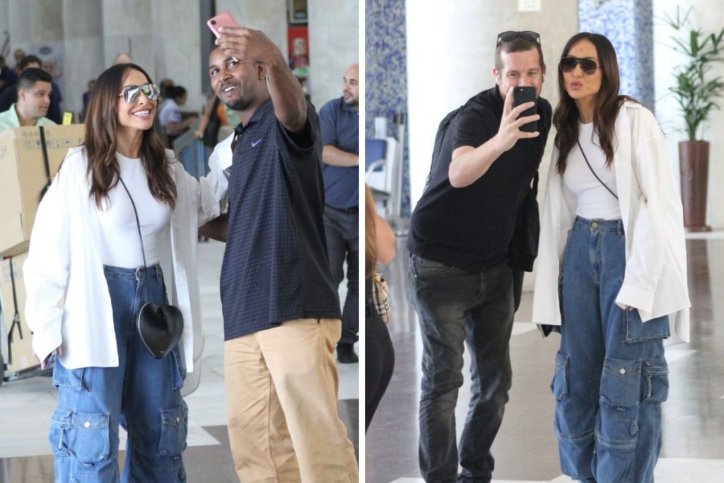 Sabrina Sato deu um show de simpatia