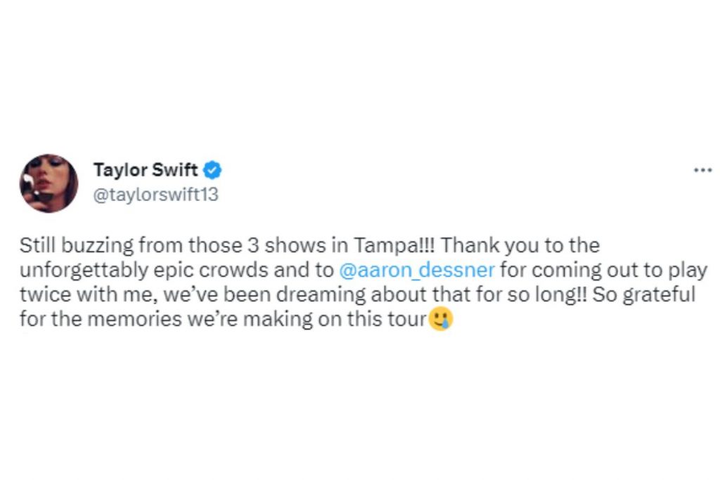 Taylor Swift no Twitter