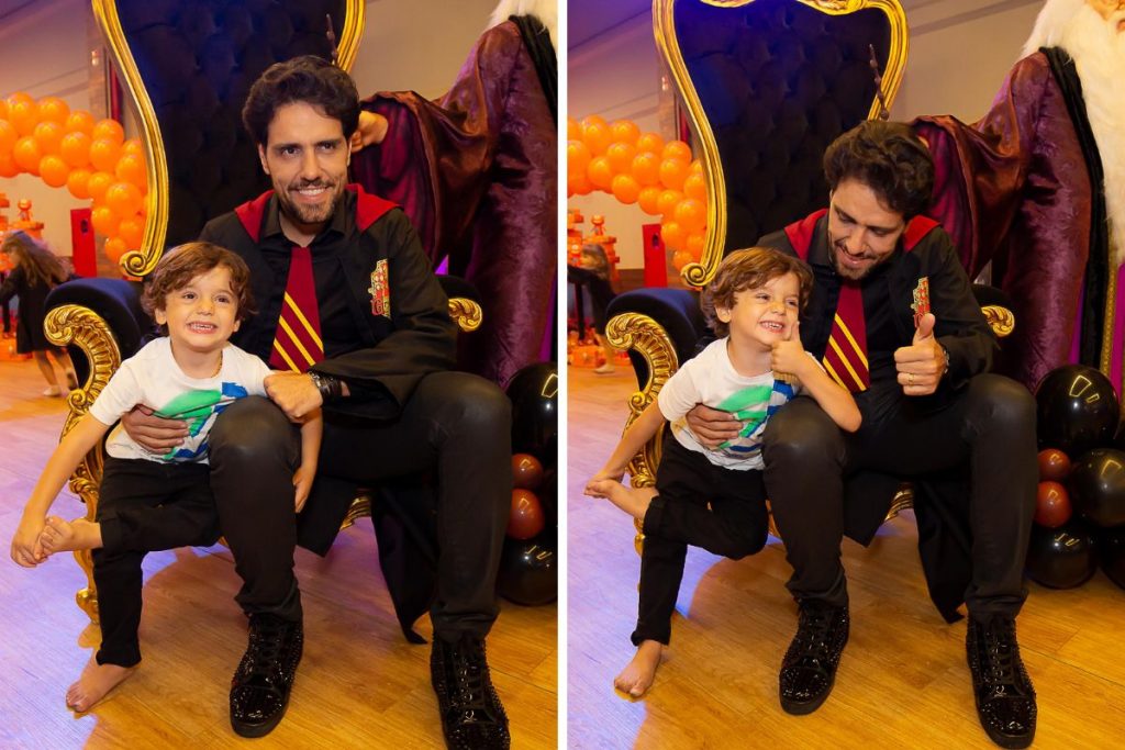 Thiago Arancam com Francisco, de 4 anos