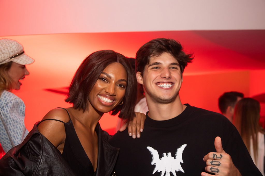 Tina Calamba e Gabriel Fop posaram juntos