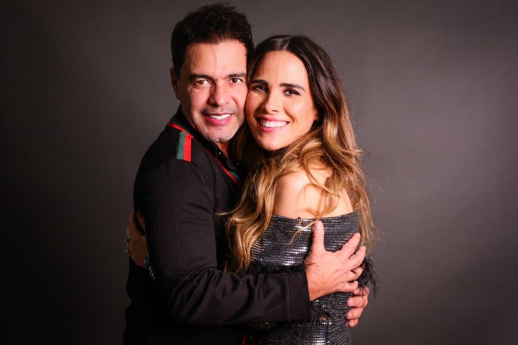Zezé do Camargo abraçado a Wanessa
