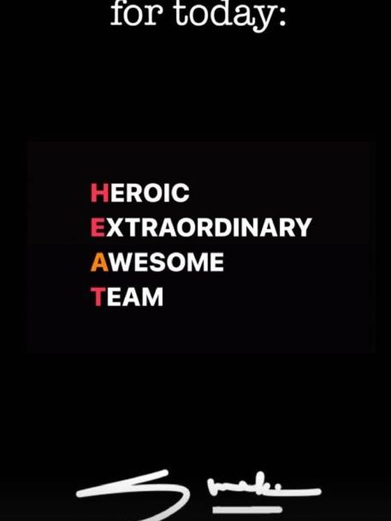 Story publicado por Shakira comemorando a vitória do Miami Heat