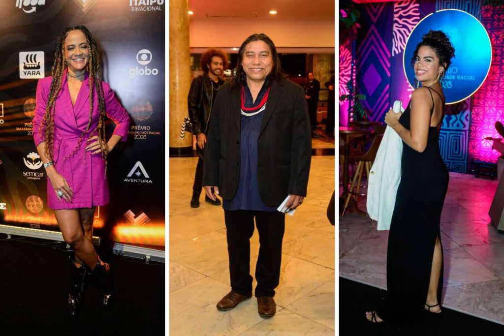 Aline Borges, Daniel Munduruku e Clara Buarque