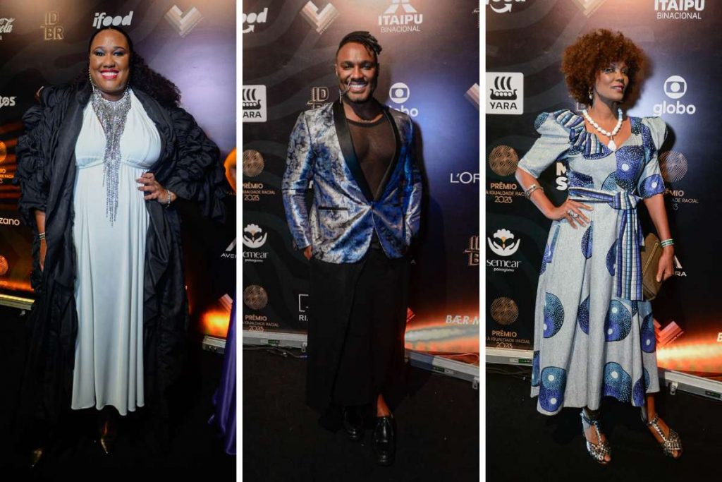 Luana Xavier, Fred Nicácio e Isabel Fillardis.