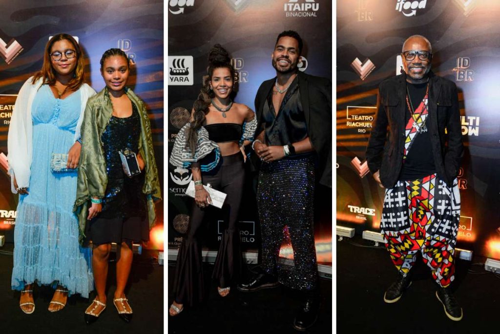 Filhas de Glória Maria, Maria e Laura, Lucas Arcanjo e a namorada e Nando Cunha.