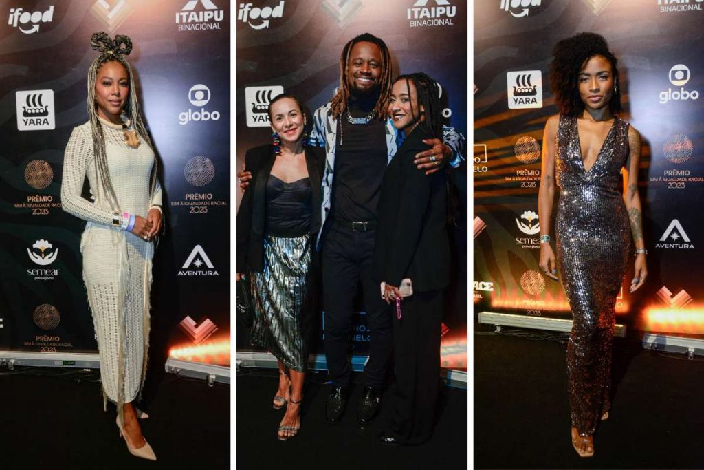 Negra Li, Toni Garrido e Sarah Fonseca.