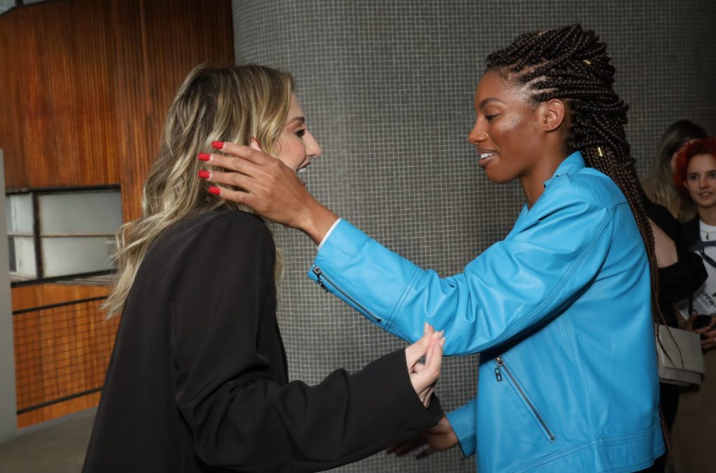 Bruna Griphao e Tina Calamba na SPFW