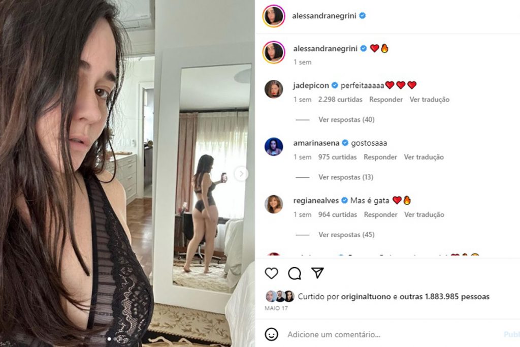 Alessandra Negrini faz sucesso nas redes sociais