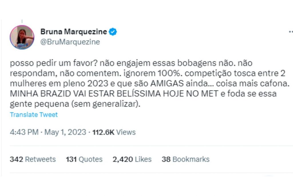 bruna marquezine falando de anitta