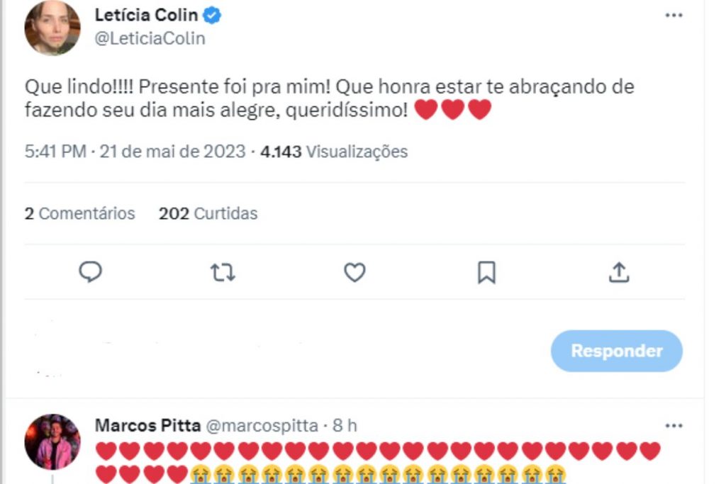 Comentário de Letícia Colin sobre festa temática de Todas as Flores
