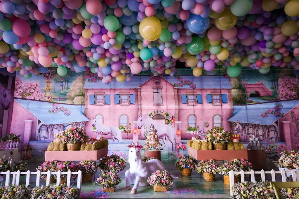 Decoração da festa de aniversário de Maria Alice