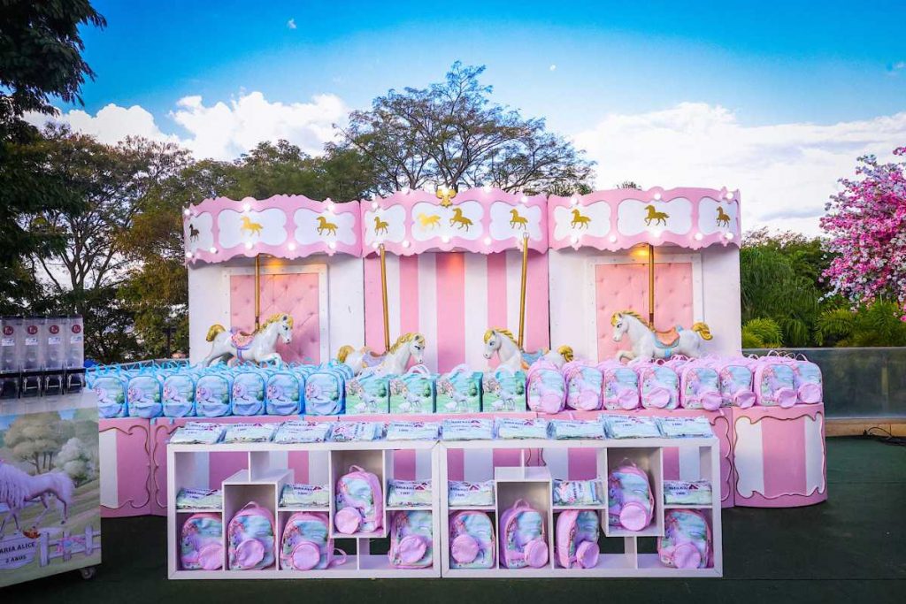 Decoração da festa de aniversário de Maria Alice