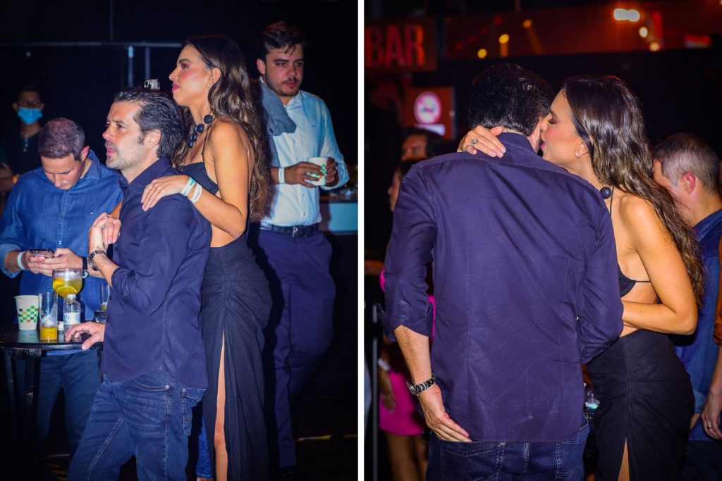 Mariana Rios e Guilherme Mussi curtem show de dupla Edson & Hudson