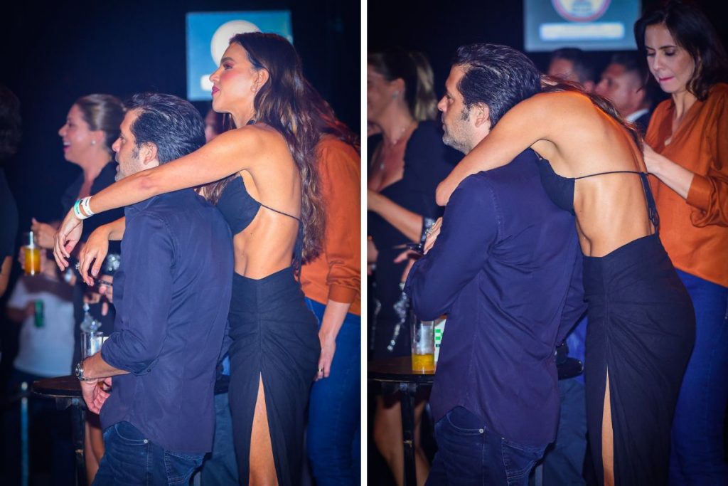 Mariana Rios e Guilherme Mussi curtem show de dupla Edson & Hudson