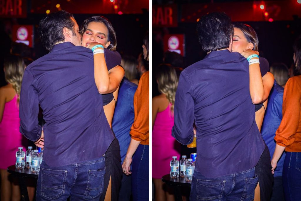 Mariana Rios e Guilherme Mussi curtem show de dupla Edson & Hudson