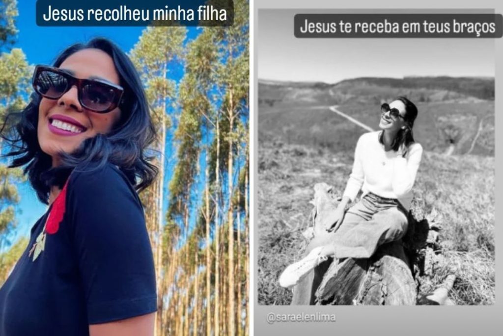 Debora Borgo postou nas redes sociais anunciando a morte da filha
