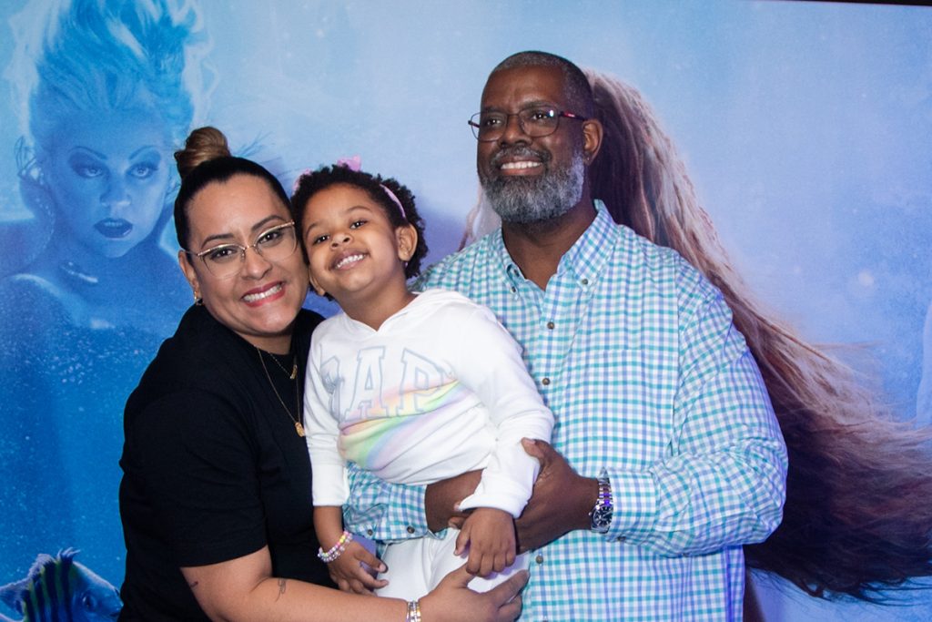 Péricles com a esposa Lidiane Faria e a filha Maria Helena