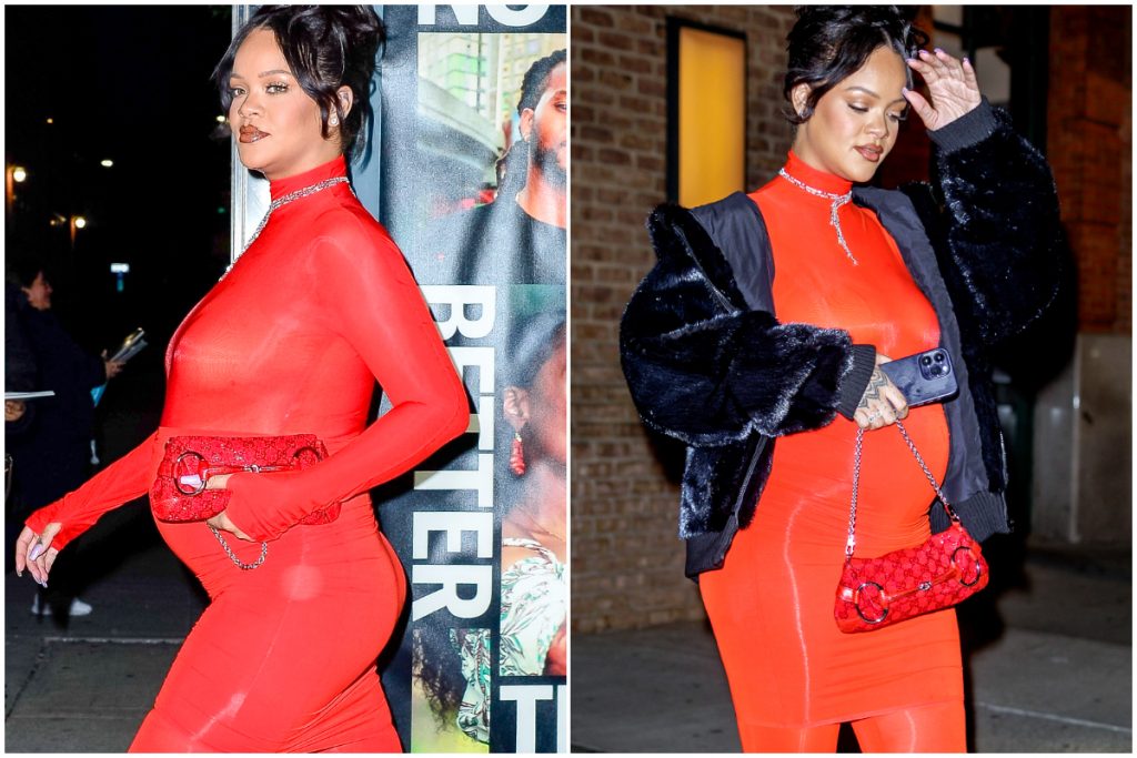 Rihanna arrasou ao surgir de vestido justo