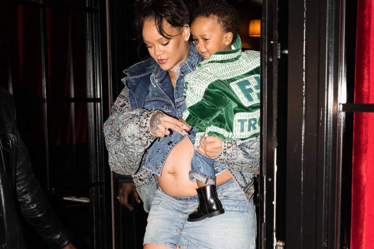 Rihanna com o filho mais velho