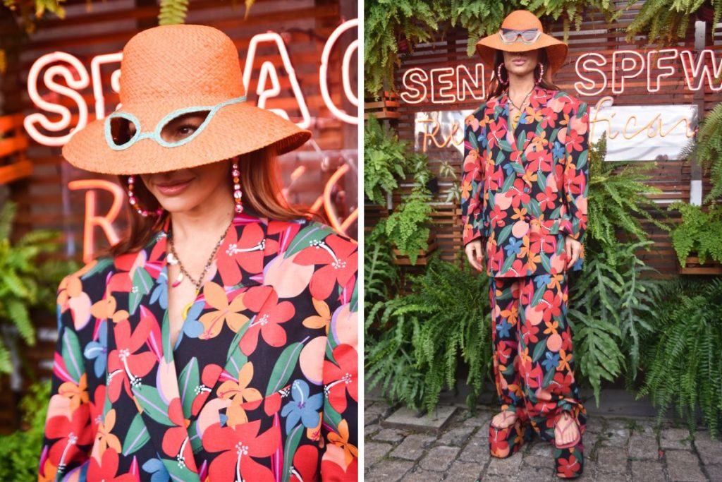 Sabrina Sato na chegada à SPFW