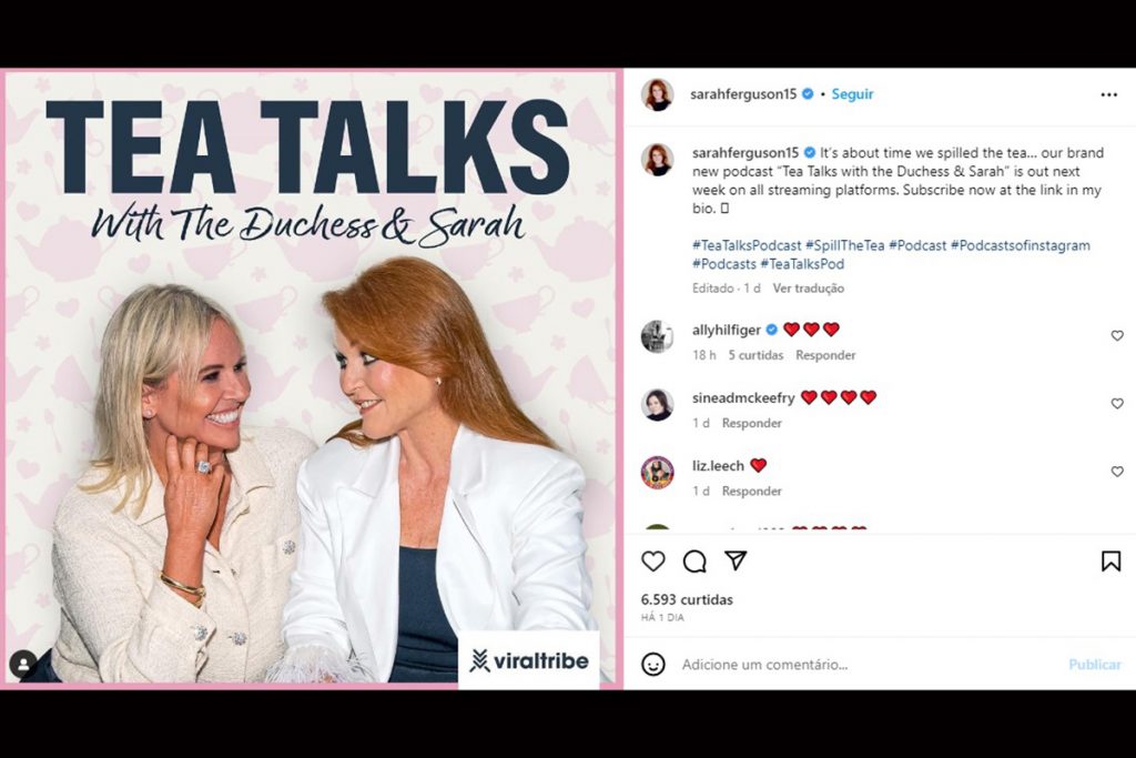 Sarah Ferguson anuncia podcast