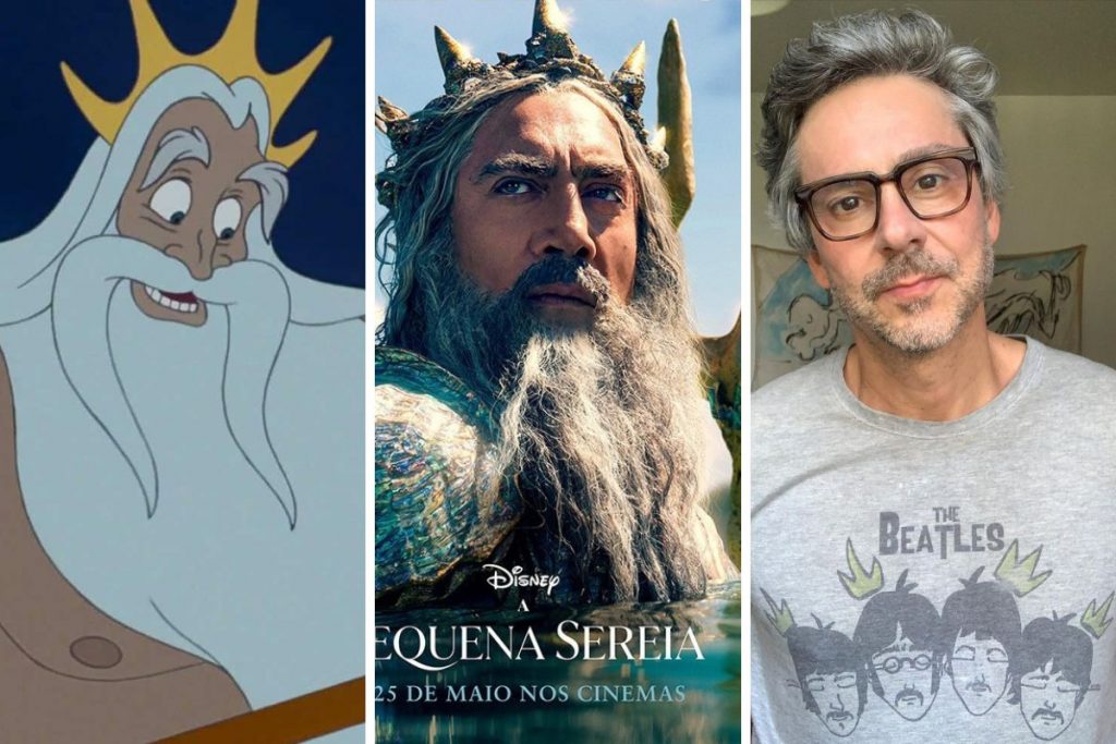 Rei Tritão, Javier Bardem e Alexandre Nero